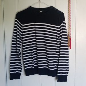 h&m long striped sweater